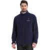 imageVenustas Mens Fleece Heated Jacket with Battery Pack Soft Lightweight Heated Coat for OutdoorNavy