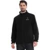 imageVenustas Mens Fleece Heated Jacket with Battery Pack Soft Lightweight Heated Coat for OutdoorUpgrade Black