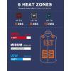 imageVenustas Mens Heated Vest with Battery Up to 20 Hours of Warmth Winter Quilted Vest for OutdoorNavy Blue