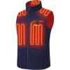 image:imageVenustas Mens Heated Vest Up to 20 Hours Warmth Heated Fleece Vest with Battery IncludedNavy