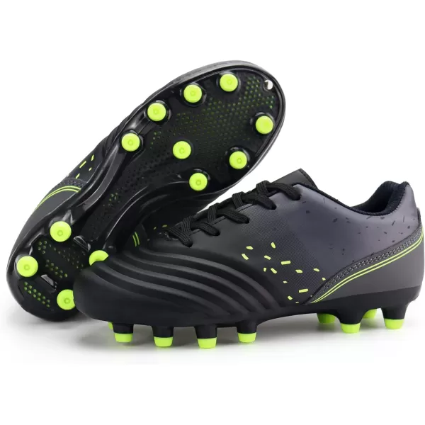 firelli Kids Athletic Soccer Cleats Boys Girls Lace-up Outdoor Football Shoes