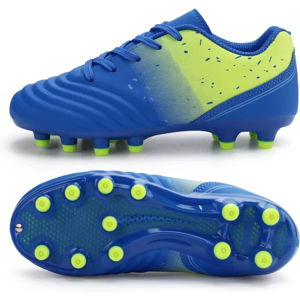 firelli Kids Athletic Soccer Cleats Boys Girls Lace-up Outdoor Football Shoes