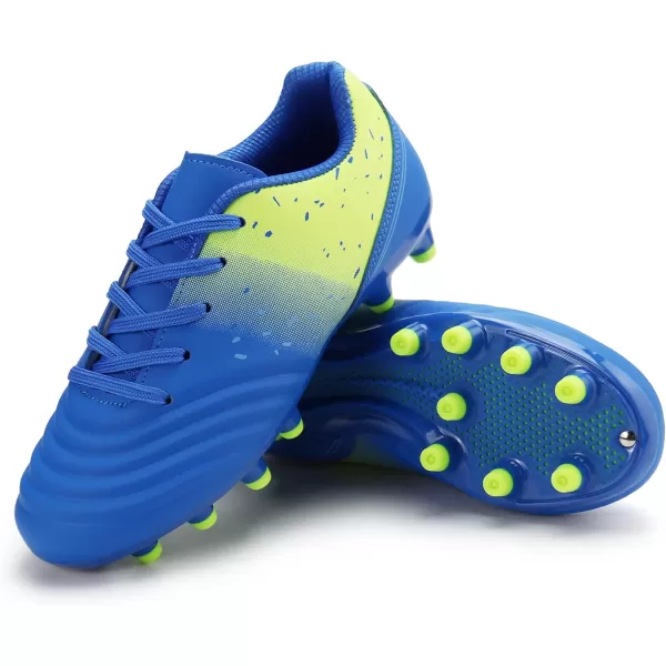 firelli Kids Athletic Soccer Cleats Boys Girls Lace-up Outdoor Football Shoes