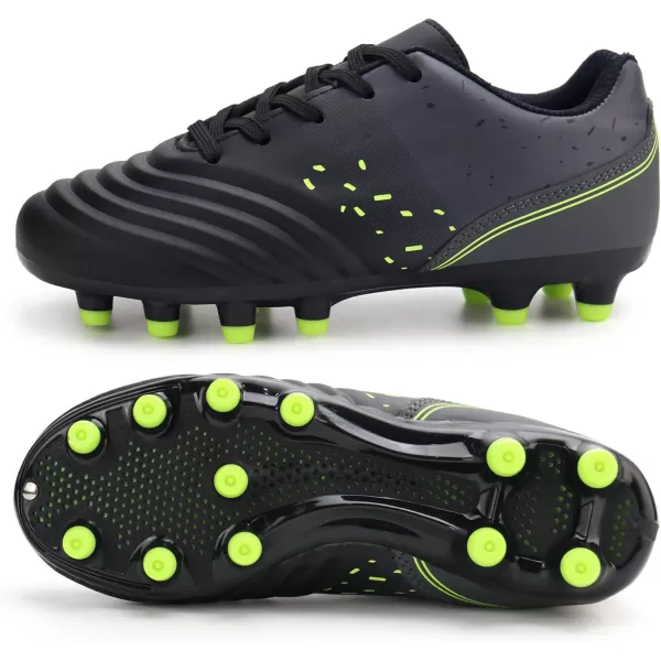 firelli Kids Athletic Soccer Cleats Boys Girls Lace-up Outdoor Football Shoes