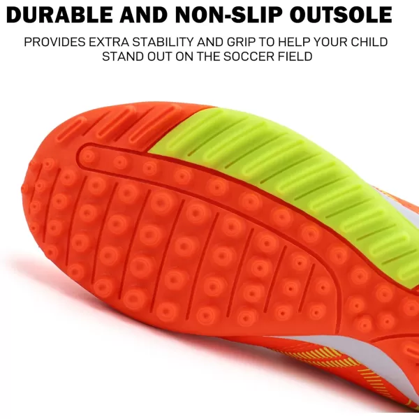 firelli Kids Athletic Turf Soccer Cleats Boys Girls Comfortable Soccer Shoes