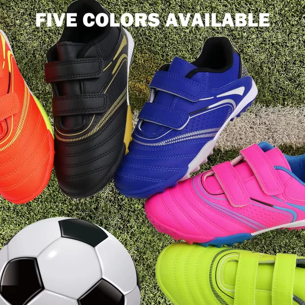 firelli Kids Athletic Turf Soccer Cleats Boys Girls Comfortable Soccer Shoes