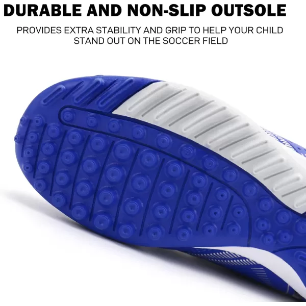 firelli Kids Athletic Turf Soccer Cleats Boys Girls Comfortable Soccer Shoes