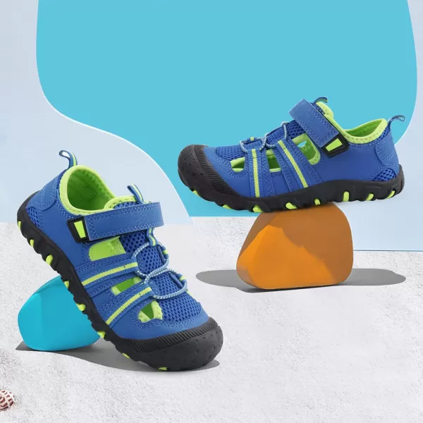 firelli Kids Closed Toe Water Sandals Boys Girls Outdoor Athletic Strap Breathable Summer Sport Sandal