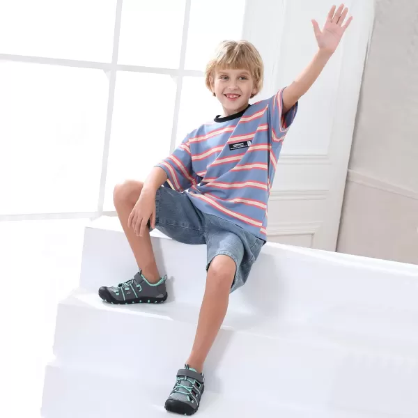 firelli Kids Closed Toe Water Sandals Boys Girls Outdoor Athletic Strap Breathable Summer Sport Sandal
