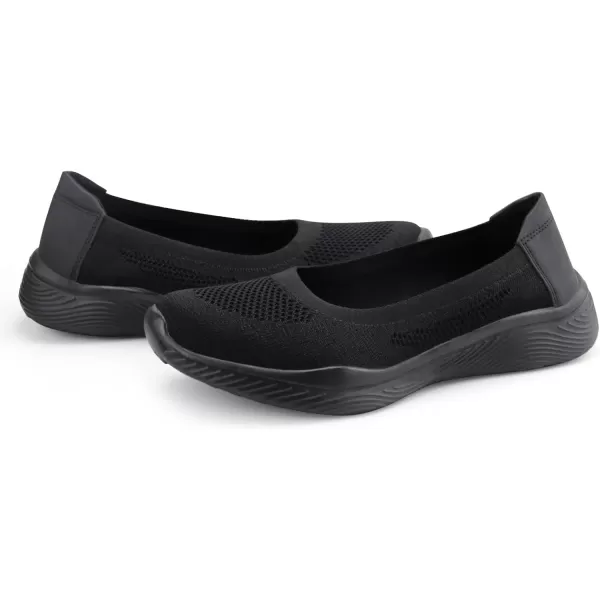 firelli Women Slip On Loafers Breathable Knit Casual Flat Walking Shoes