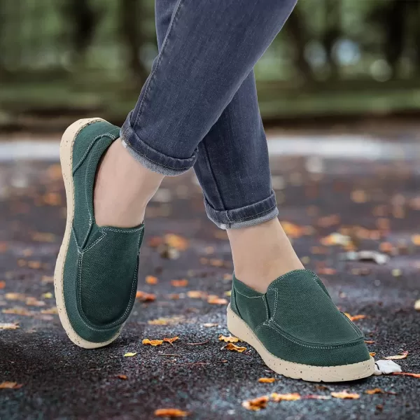 firelli Womens Casual Slip-on Canvas Loafer Walking Flat Shoes