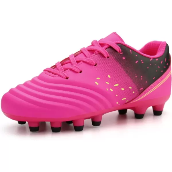 firelli Kids Athletic Soccer Cleats Boys Girls Lace-up Outdoor Football Shoes