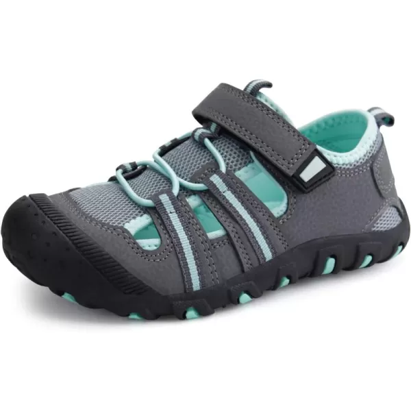 firelli Kids Closed Toe Water Sandals Boys Girls Outdoor Athletic Strap Breathable Summer Sport Sandal