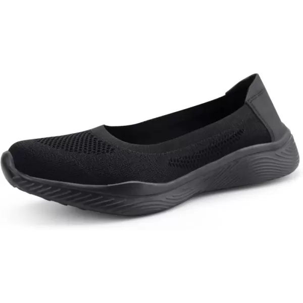 firelli Women Slip On Loafers Breathable Knit Casual Flat Walking Shoes