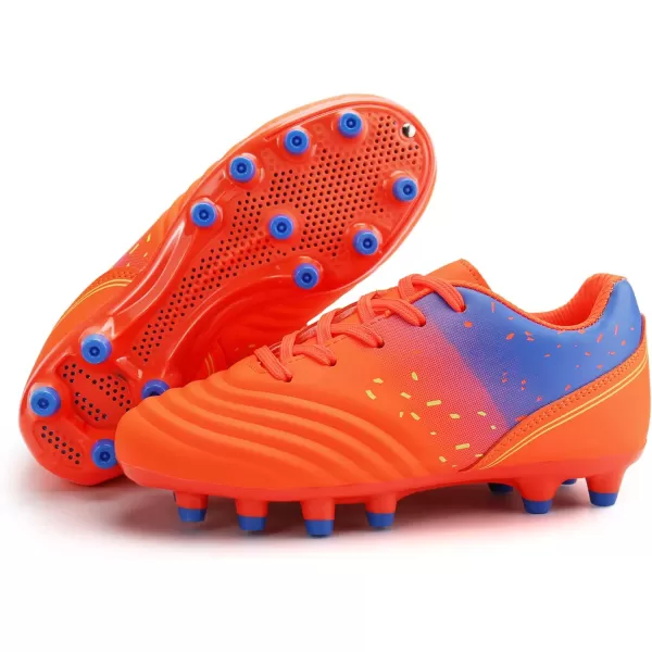firelli Kids Athletic Soccer Cleats Boys Girls Lace-up Outdoor Football Shoes