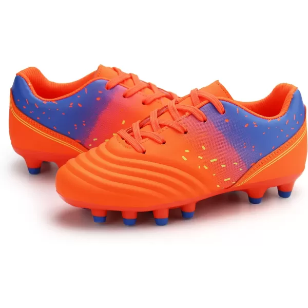 firelli Kids Athletic Soccer Cleats Boys Girls Lace-up Outdoor Football Shoes