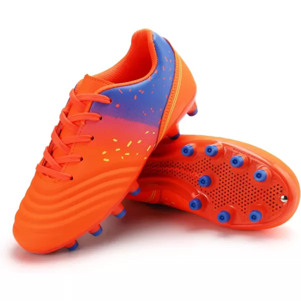 firelli Kids Athletic Soccer Cleats Boys Girls Lace-up Outdoor Football Shoes
