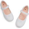 imagefirelli Girls Mary Jane School Uniform Shoes Comfortable Girls Dress ShoesWhite