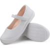 imagefirelli Girls Mary Jane School Uniform Shoes Comfortable Girls Dress ShoesWhite
