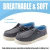 imagefirelli Kids Loafers Boys Girls Canvas Walking Shoes School ShoesDkgrey Bue