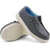 imagefirelli Kids Loafers Boys Girls Canvas Walking Shoes School ShoesDkgrey Bue