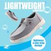 imagefirelli Kids Loafers Boys Girls Canvas Walking Shoes School ShoesGrey