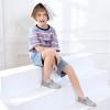 imagefirelli Kids Loafers Boys Girls Canvas Walking Shoes School ShoesGrey
