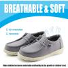 imagefirelli Kids Loafers Boys Girls Canvas Walking Shoes School ShoesGrey