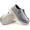 imagefirelli Kids Loafers Boys Girls Canvas Walking Shoes School ShoesGrey