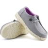 imagefirelli Kids Loafers Boys Girls Canvas Walking Shoes School ShoesGrey Purple