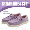 imagefirelli Kids Loafers Boys Girls Canvas Walking Shoes School ShoesPurple