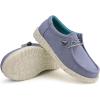 imagefirelli Kids Loafers Boys Girls Canvas Walking Shoes School ShoesSky Blue