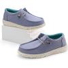imagefirelli Kids Loafers Boys Girls Canvas Walking Shoes School ShoesSky Blue