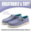 imagefirelli Kids Loafers Boys Girls Canvas Walking Shoes School ShoesSky Blue