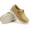imagefirelli Kids Loafers Boys Girls Canvas Walking Shoes School ShoesTan