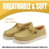 imagefirelli Kids Loafers Boys Girls Canvas Walking Shoes School ShoesTan