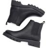 imagefirelli Women Ankle Booties Chelsea Combat Boots Slip On Winter BootiesBlack