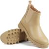 imagefirelli Women Ankle Booties Chelsea Combat Boots Slip On Winter BootiesTan