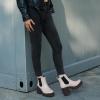 imagefirelli Women Fashion Chelsea Boots Platform Boots Classic Ankle BootiesCream