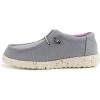 imagefirelli Kids Loafers Boys Girls Canvas Walking Shoes School ShoesGrey Purple