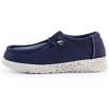 imagefirelli Kids Loafers Boys Girls Canvas Walking Shoes School ShoesNavy