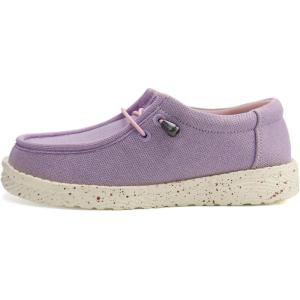 imagefirelli Kids Loafers Boys Girls Canvas Walking Shoes School ShoesPurple
