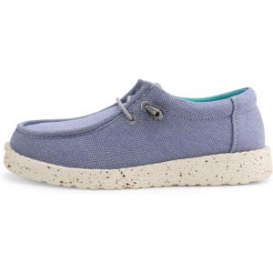 imagefirelli Kids Loafers Boys Girls Canvas Walking Shoes School ShoesSky Blue