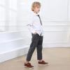 image:imagefirelli Boys Loafers Hook and Loop School Uniform Dress Shoes Kids Casual Oxford ShoesBrown