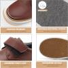 image:imagefirelli Boys Loafers Hook and Loop School Uniform Dress Shoes Kids Casual Oxford ShoesBrown