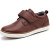 image:imagefirelli Boys Loafers Hook and Loop School Uniform Dress Shoes Kids Casual Oxford ShoesBrown