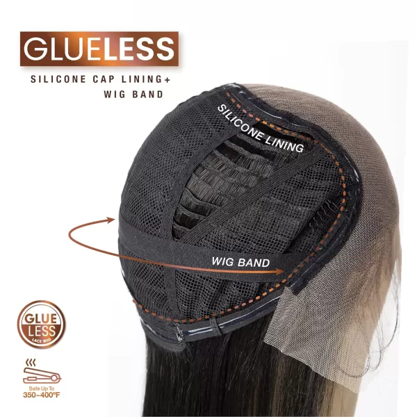 Sensationnel Bare Lace 13x6 wigs - Unit 2 Glueless synthetic with 180 degree preplucked hairline Non lifting 2040 larger grid thinner lace - BareLace unit 2 