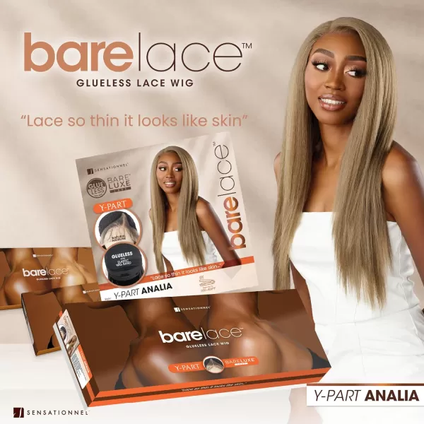 Sensationnel Bare Lace Y-Part Front Wigs - Analia glueless wide 5 inch deep part lace synthetic with preplucked Non lifting 2040 larger grid thinner lace - BareLace Y-Part Analia 
