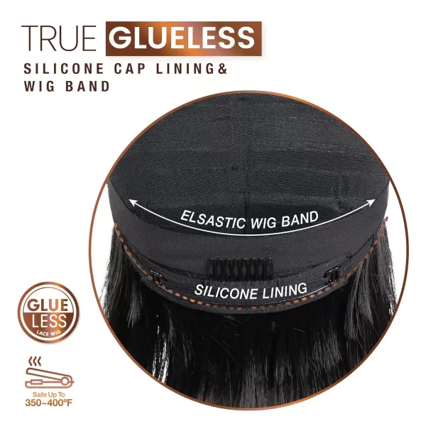 Sensationnel Bare Lace Y-Part Front Wigs - Analia glueless wide 5 inch deep part lace synthetic with preplucked Non lifting 2040 larger grid thinner lace - BareLace Y-Part Analia 