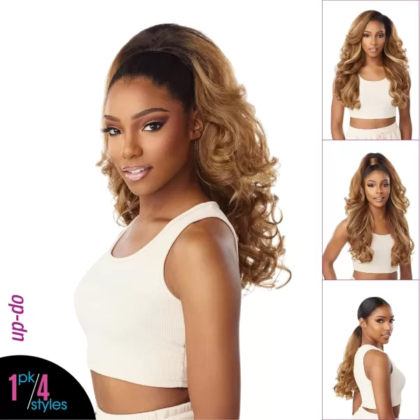 Sensationnel Instant UPDOWN halfwig Pony - Instant Weave Up and Down 4 style in 1 half wig and pony drawstring - INSTANT UD 15 